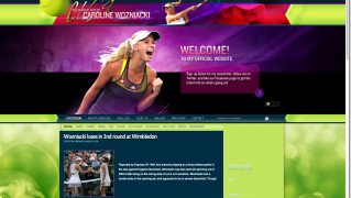 Caroline Wozniacki   Official Website