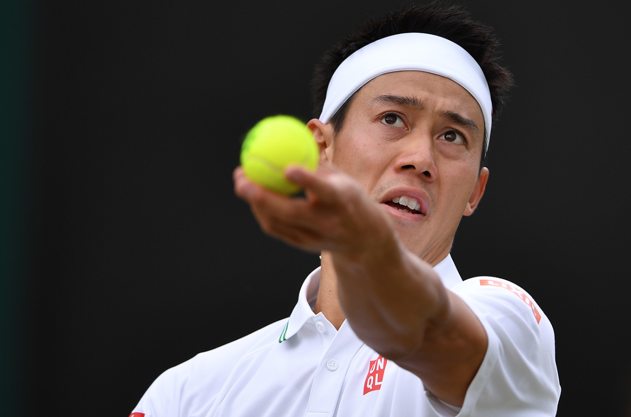 錦織圭 ａ クズネツォフにストレート勝利し ベスト１６進出を決める 16 ウィンブルドン テニスの玉手箱